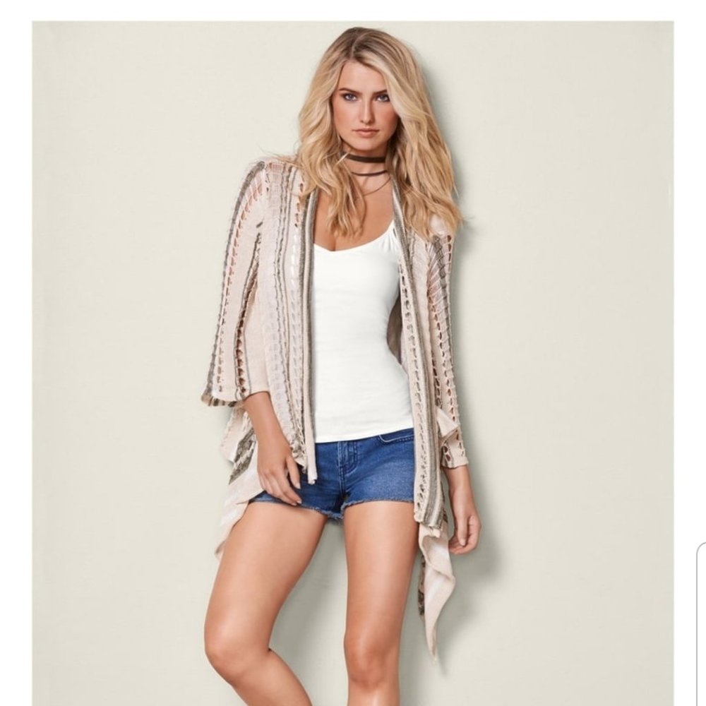 VENUS Crochet Knit Cardigan